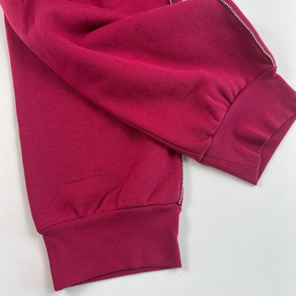 Victoria's Secret On Point Rhinestone Bling Sweatpants Burgundy Size XXL - Picture 11 of 13